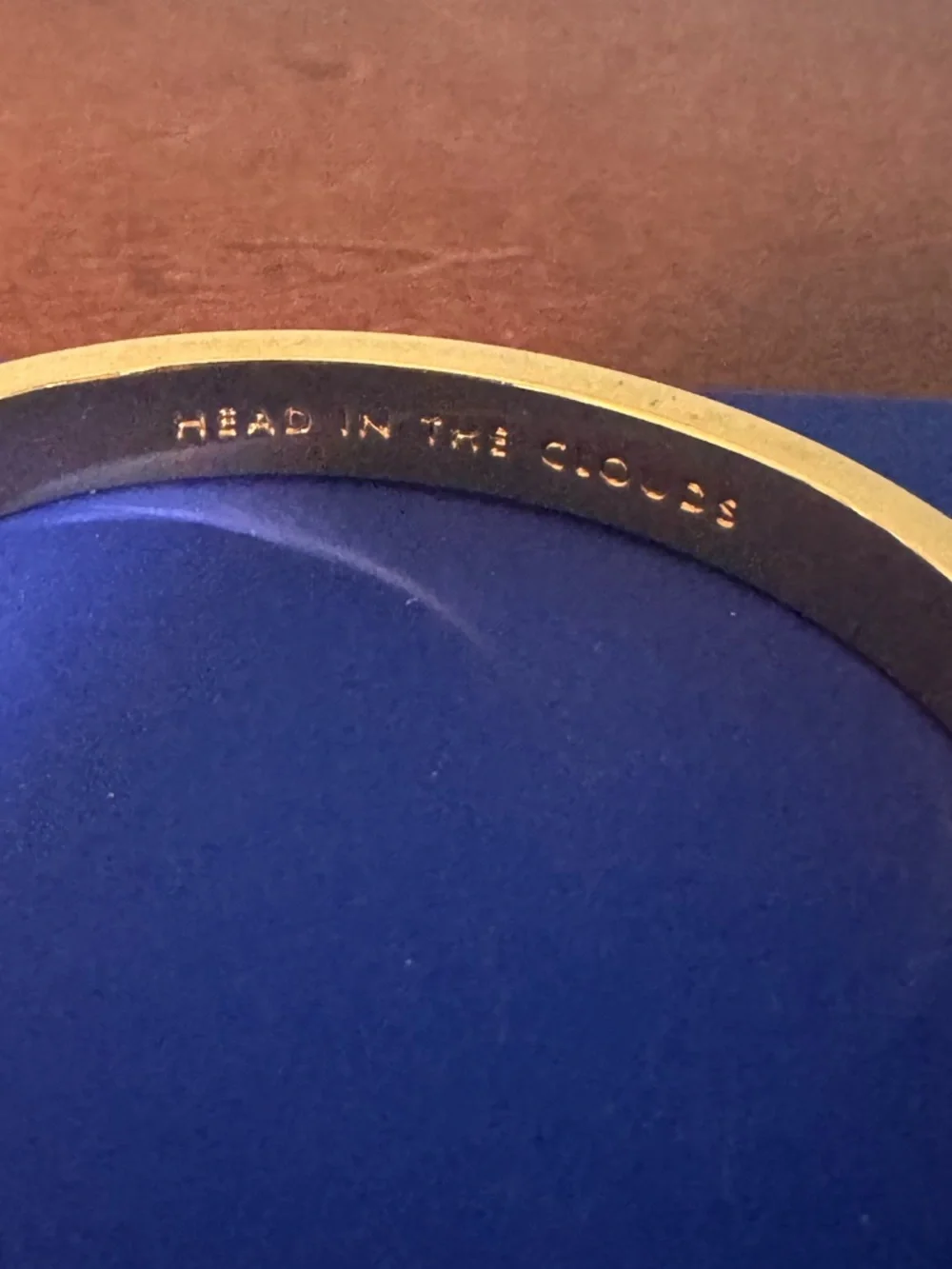 Kate Spade- Bangle Bracelet, Blue and Gold - Picture 5 of 5